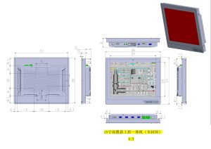 15寸無風(fēng)扇工業(yè)平板電腦尺寸圖